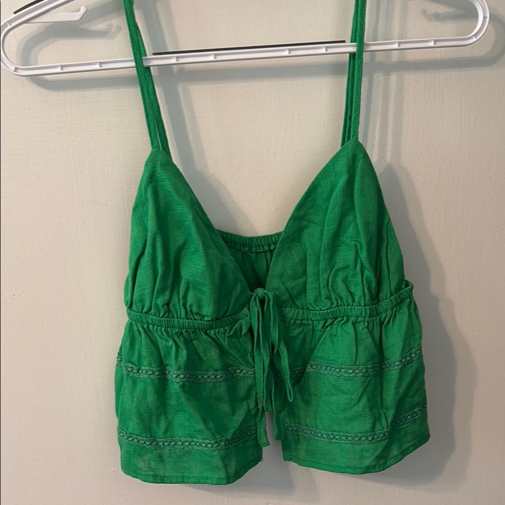 SHEIN Emerald Green Flowy Tank Too